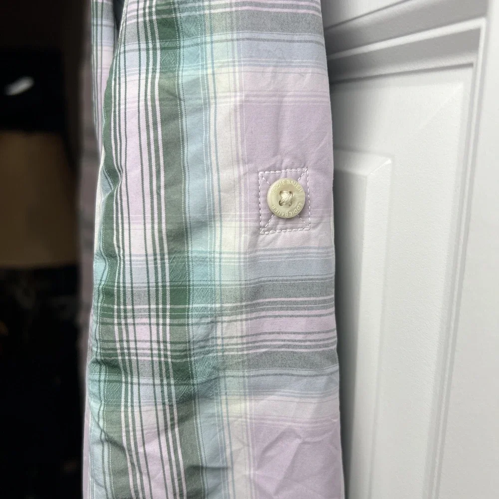 Eddie Bauer Travex Classic Fit Plaid Button Down Shirt Women's Medium A1869
